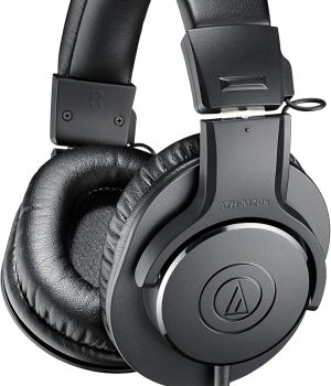 Audio-Technica ATH-M20x Professional Studio Monitor Headphones, Black